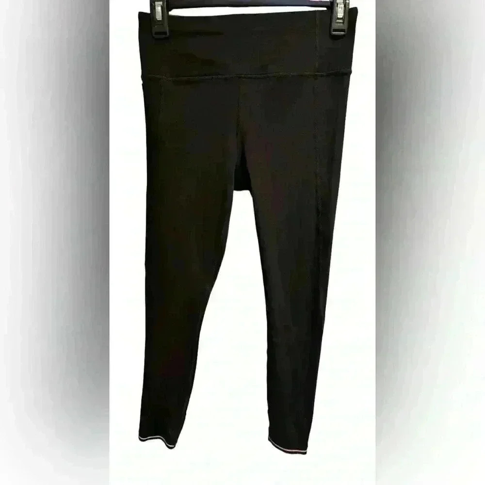 Women’s Athleta Black Ankle Leggings: w/ Pockets & White Reflectors: size XS